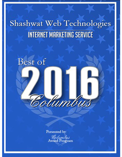 Internet Marketing Service Award - 2016 Columbus
