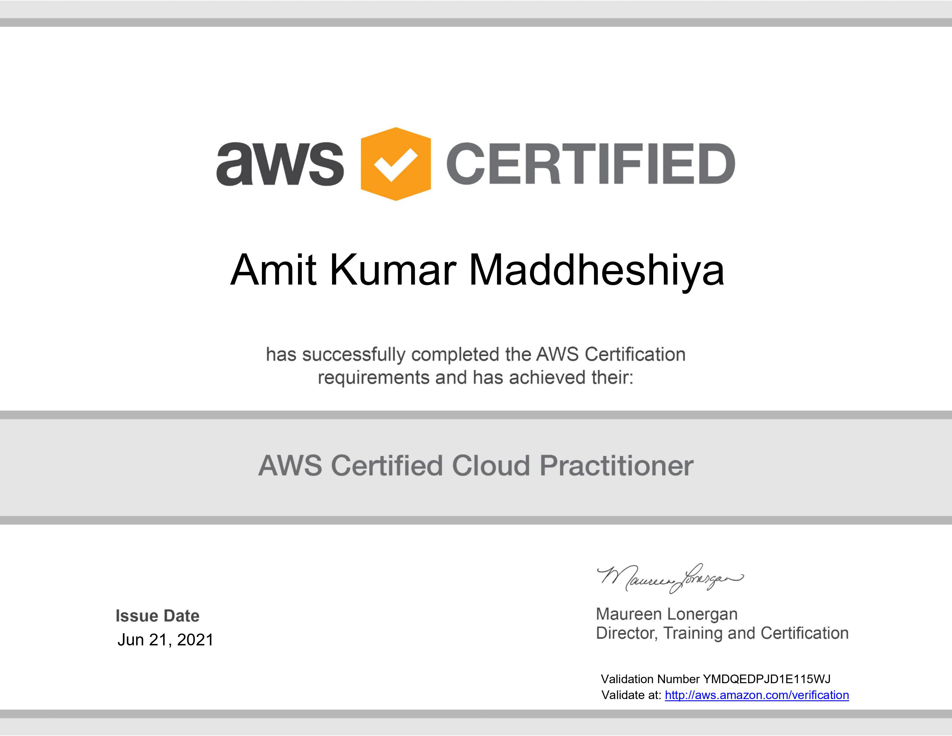 AWS Cloud Certified Practioners